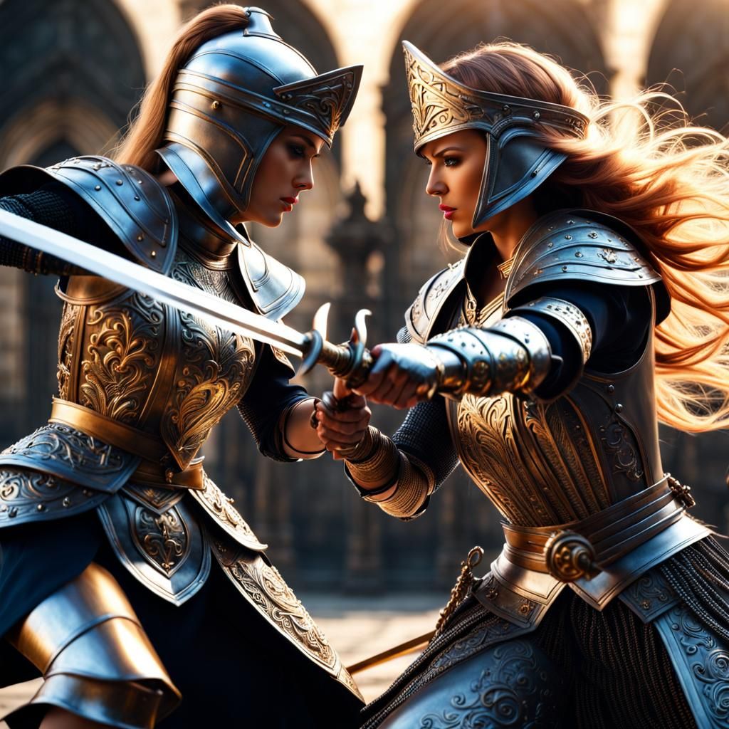 Two Ladies in fierce confrontation...