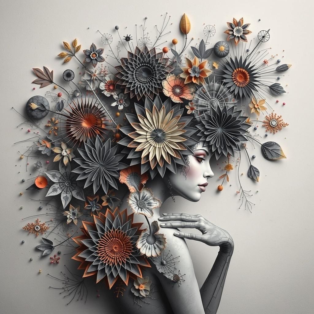 Abstract Organic Architecture in Surreal Style