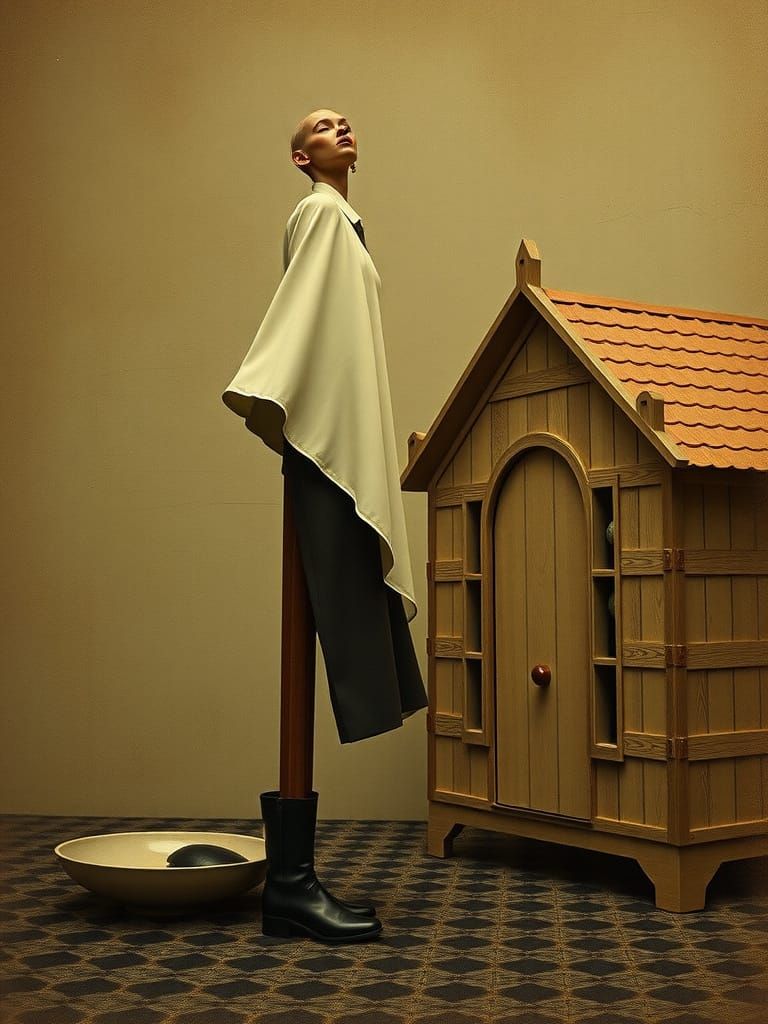 Dressed by Oskar Schlemmer Hair by Dr Seuss