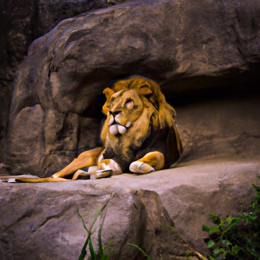 AI Image of a Majestic King Lion