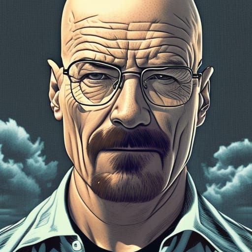 Walter White as Comic Book Art