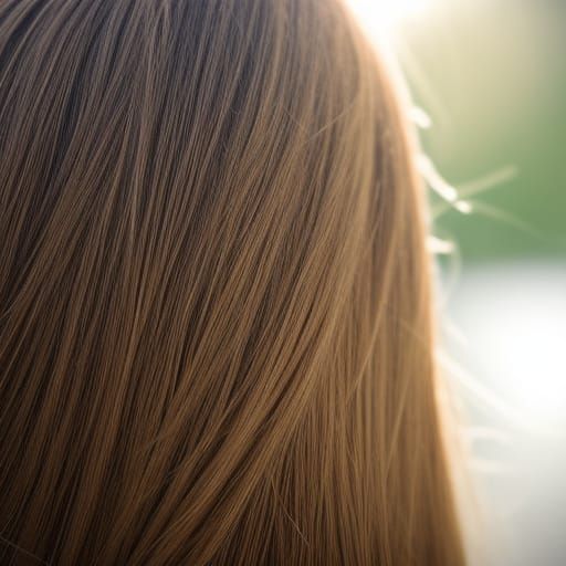 Beautiful Hair in Hyperrealistic Close-Up