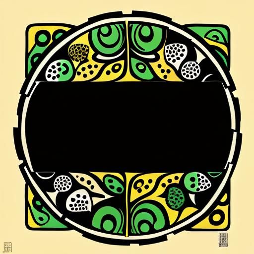 Kenaf Leaf Logo in Pop Art Style