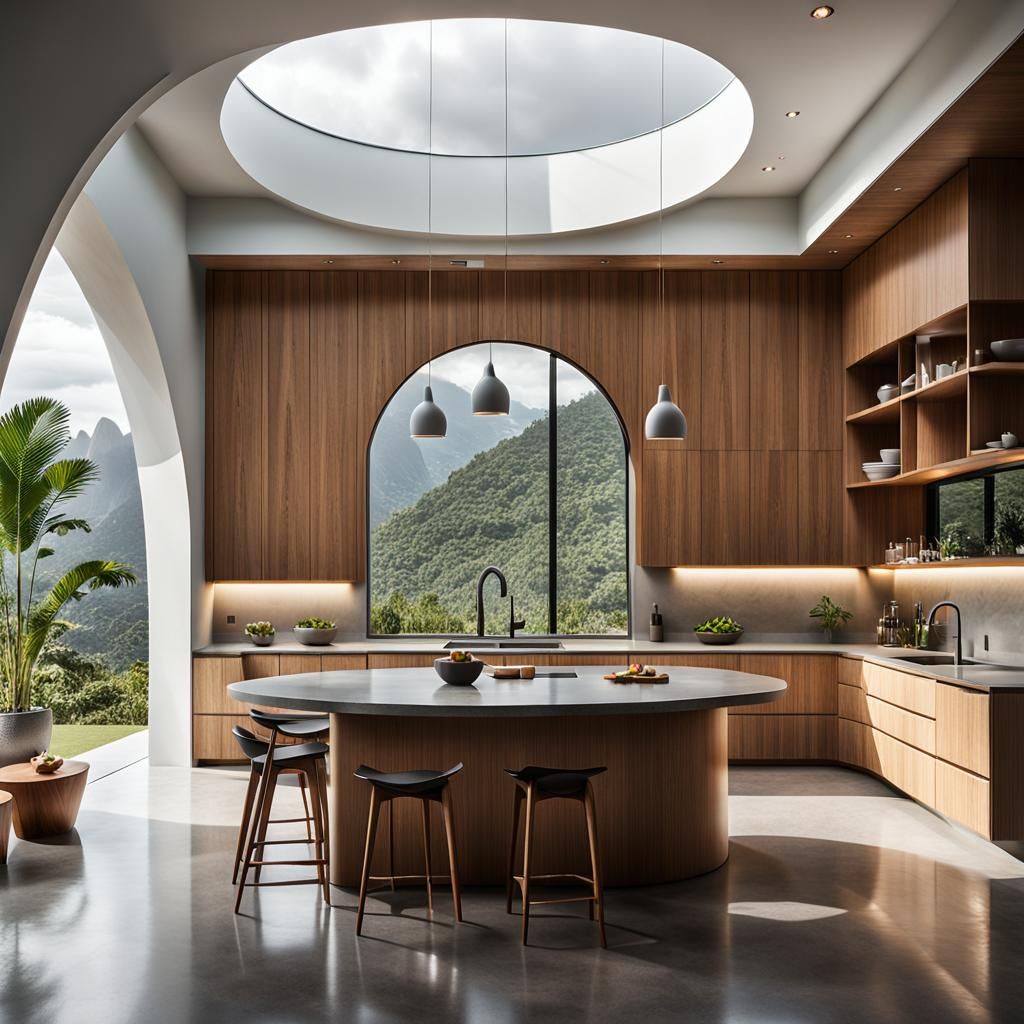 Modern Tropical Oasis in Polished Concrete Luxe