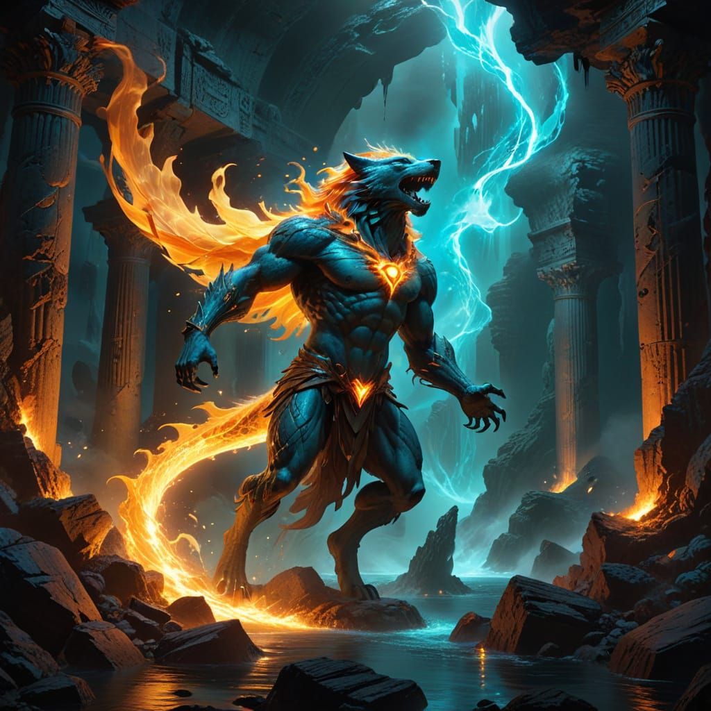 Elemental Wolf
