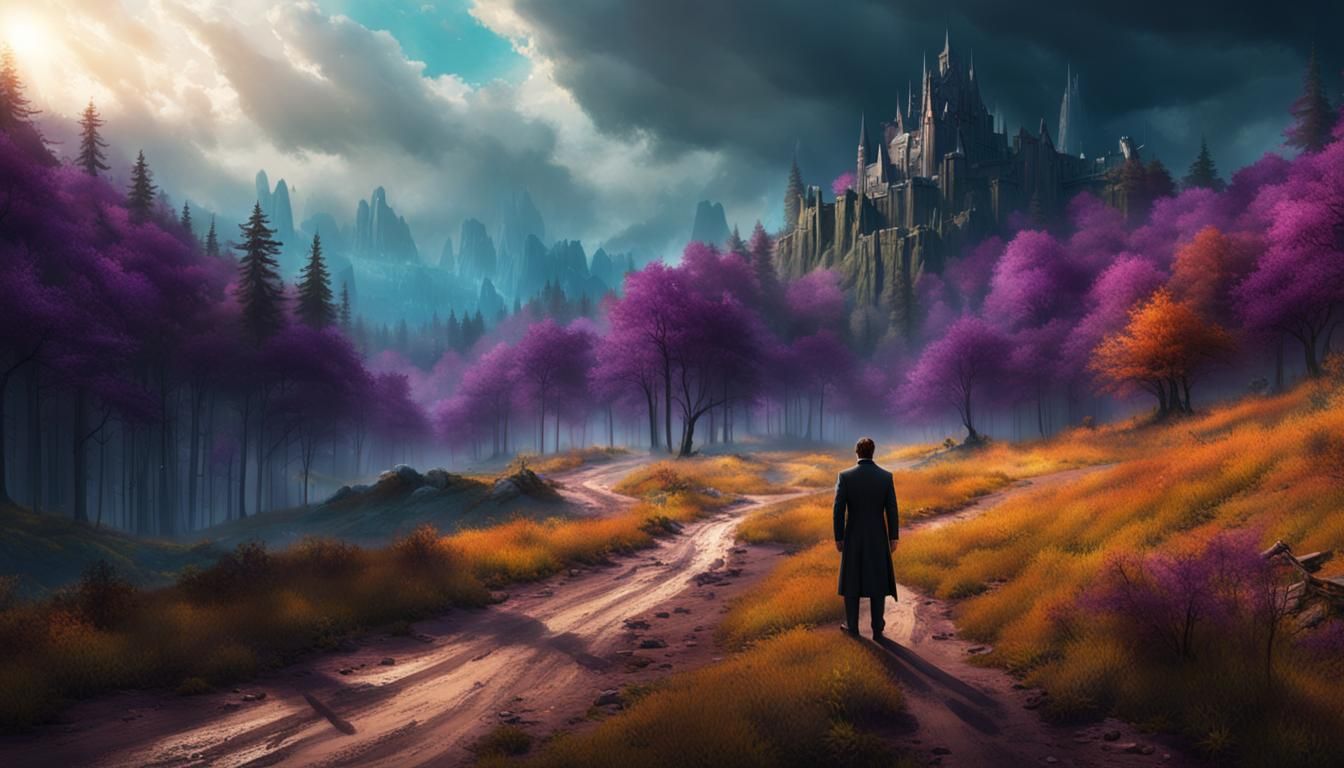 Man in Suit: Dark Fantasy Concept Art