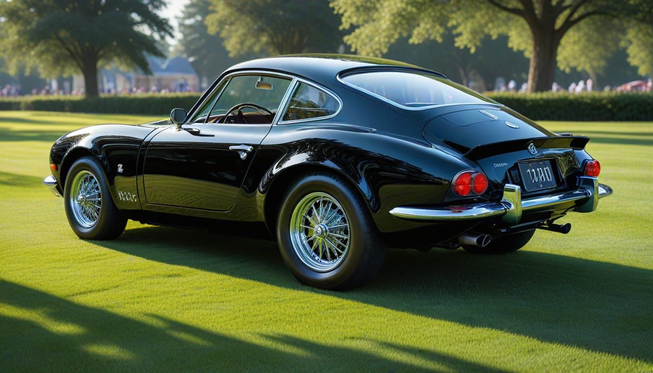 1972 Alpine A110 in Piano Black by NC Wyeth Style