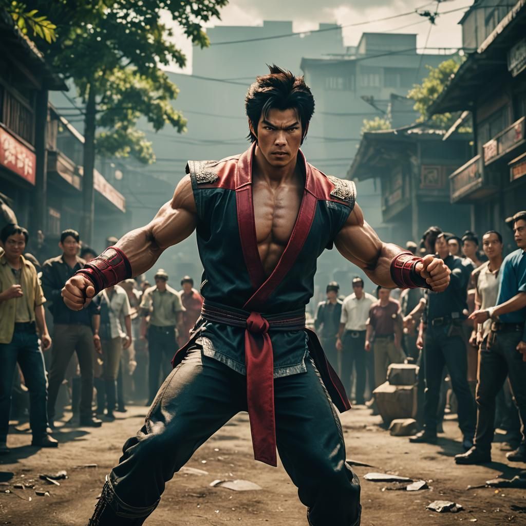 Tekken Film Still: Cinematic Live-Action Scene