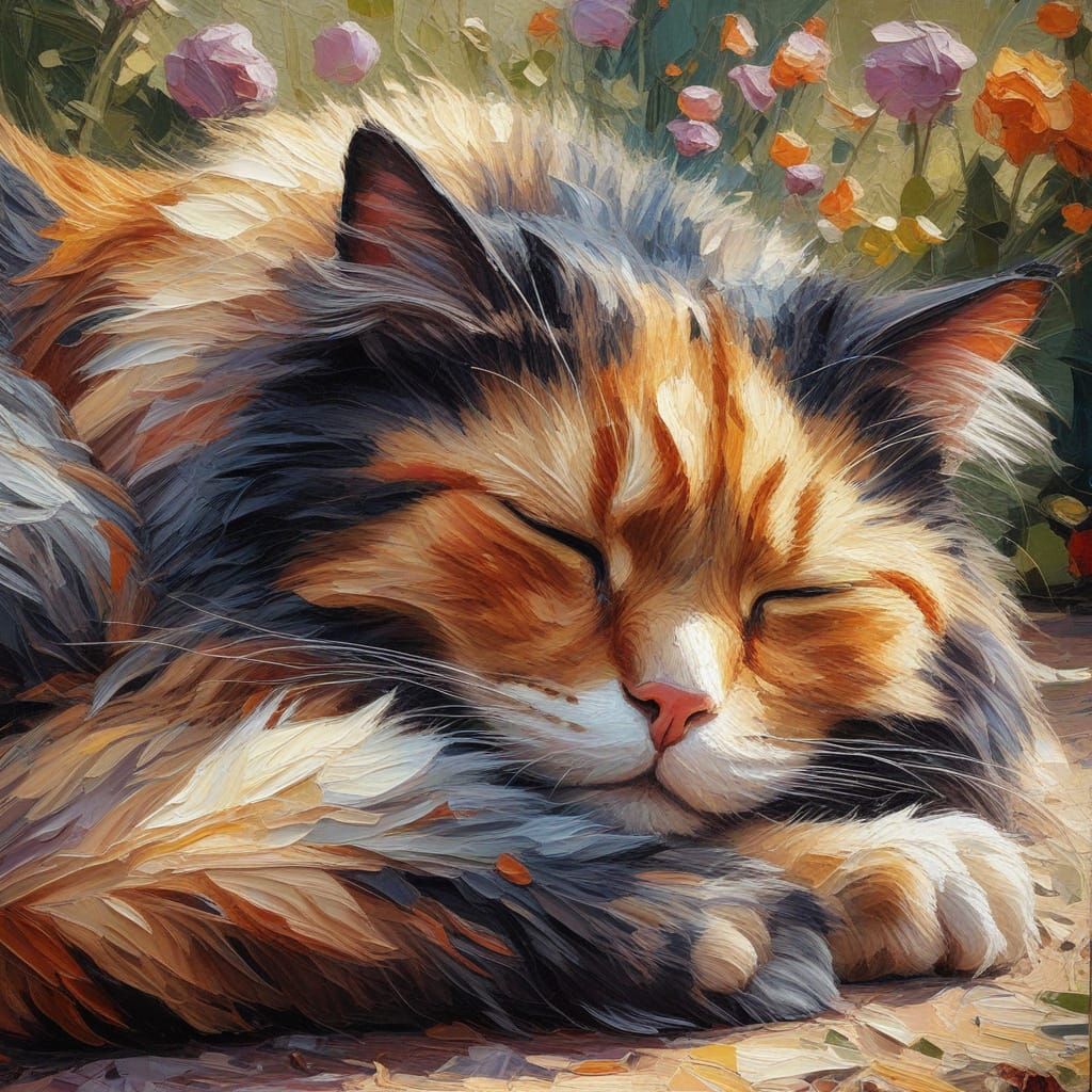 Sleeping cat