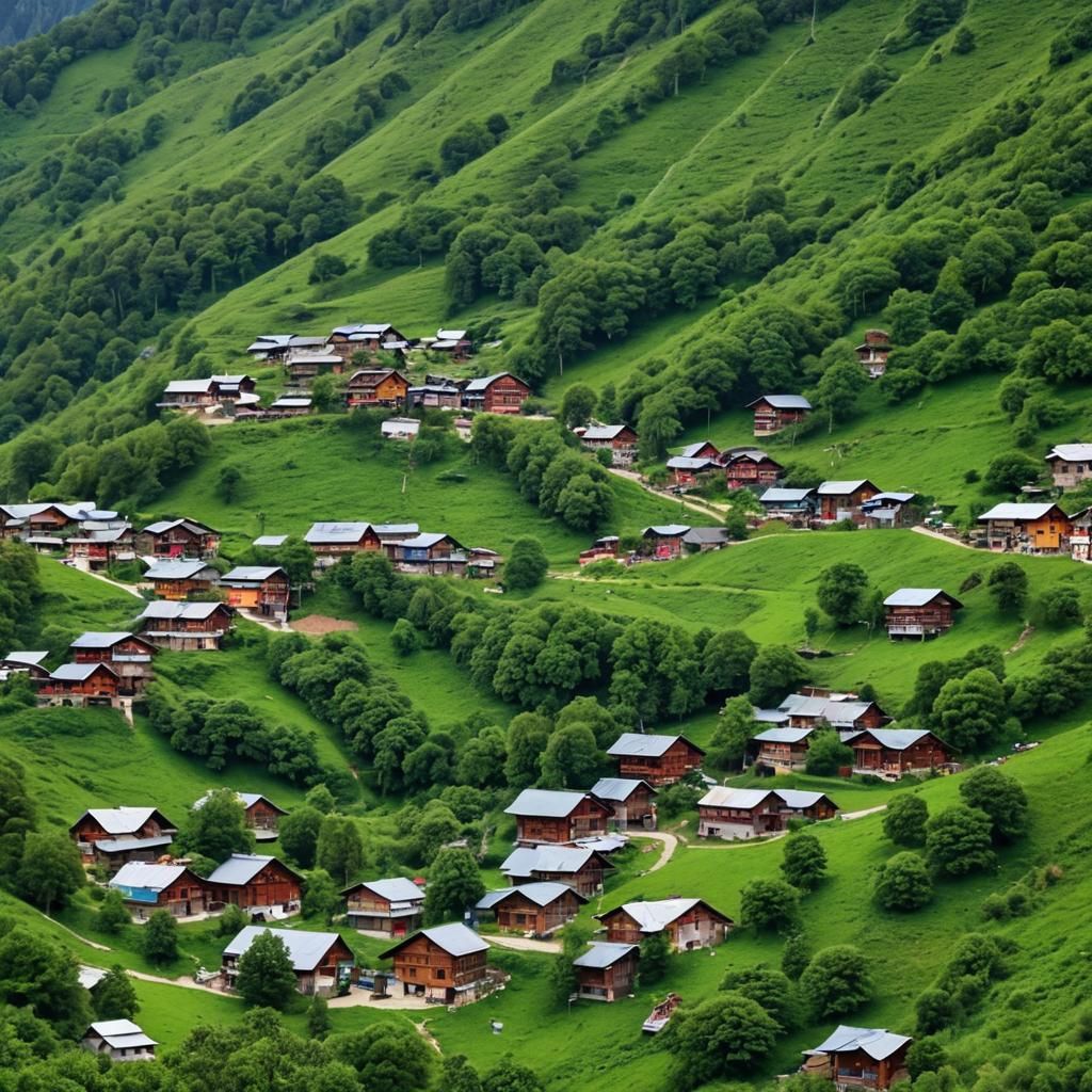 Secluded Mountain Community in a Hidden Valley
