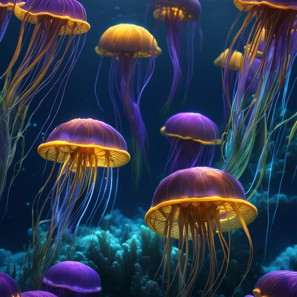 Jellyfishes on a trip