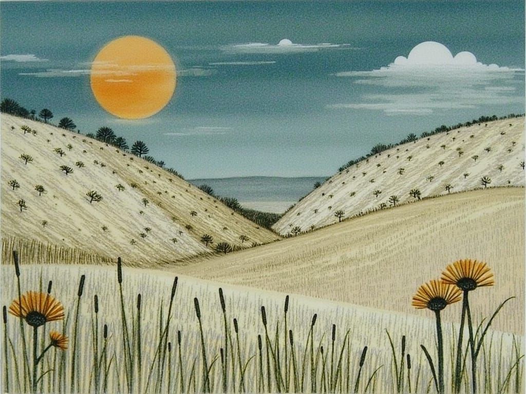 Whimsical Tree World in Vibrant Colors