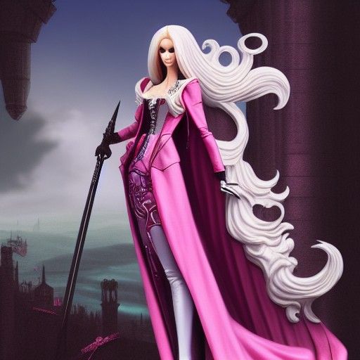 Alucard Barbie: Gothic High Fashion Art Nouveau