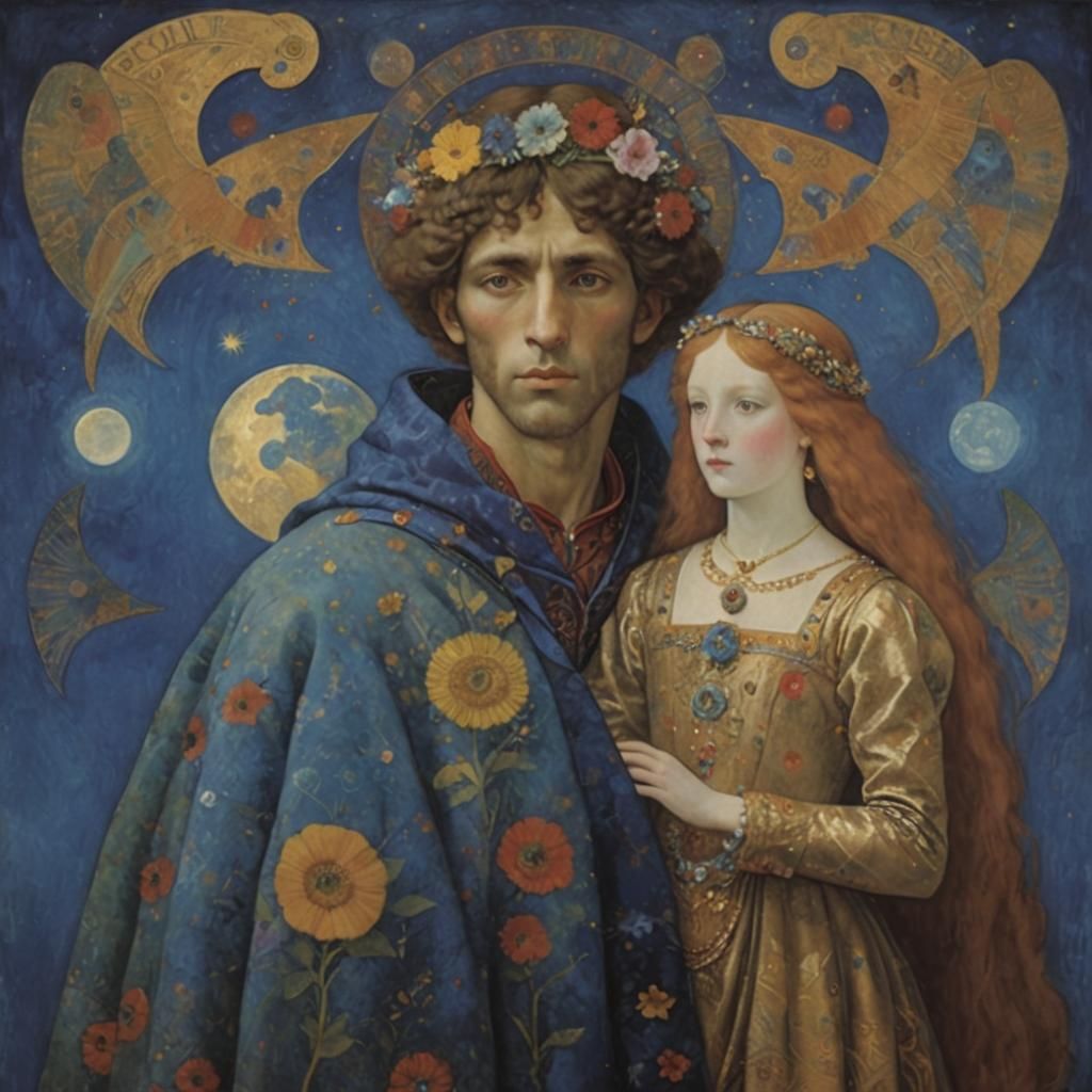 Whimsical Finnish Spring Night Sky in 3D