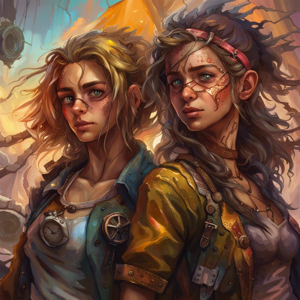 Steampunk Apocalypse: Two Friends Survive