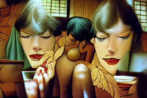 Ethereal Portrait with Surreal Art Influences