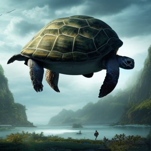 Epic Fortress on Giant Turtle Shell