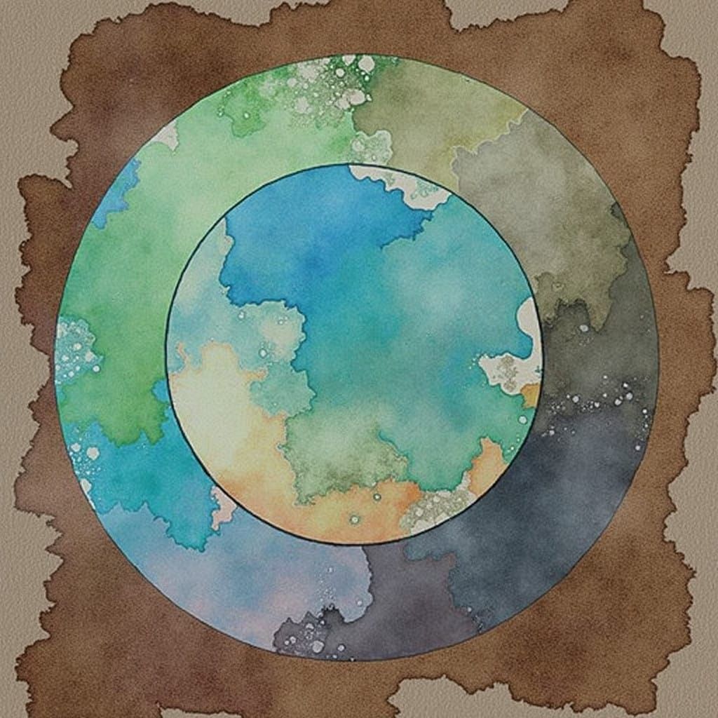 Earthy Pop Art Splash in Triadic Colors