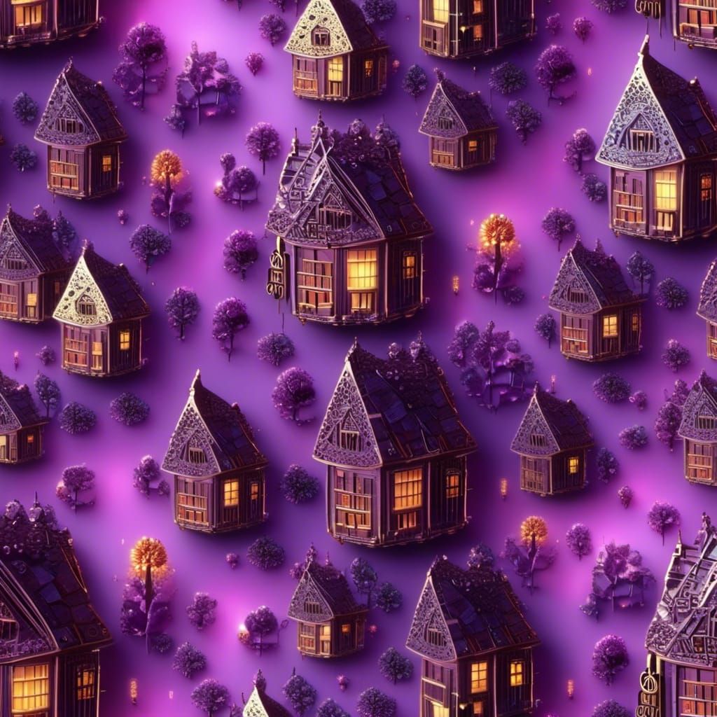 3D Fairy Town with Crystalline Fractals