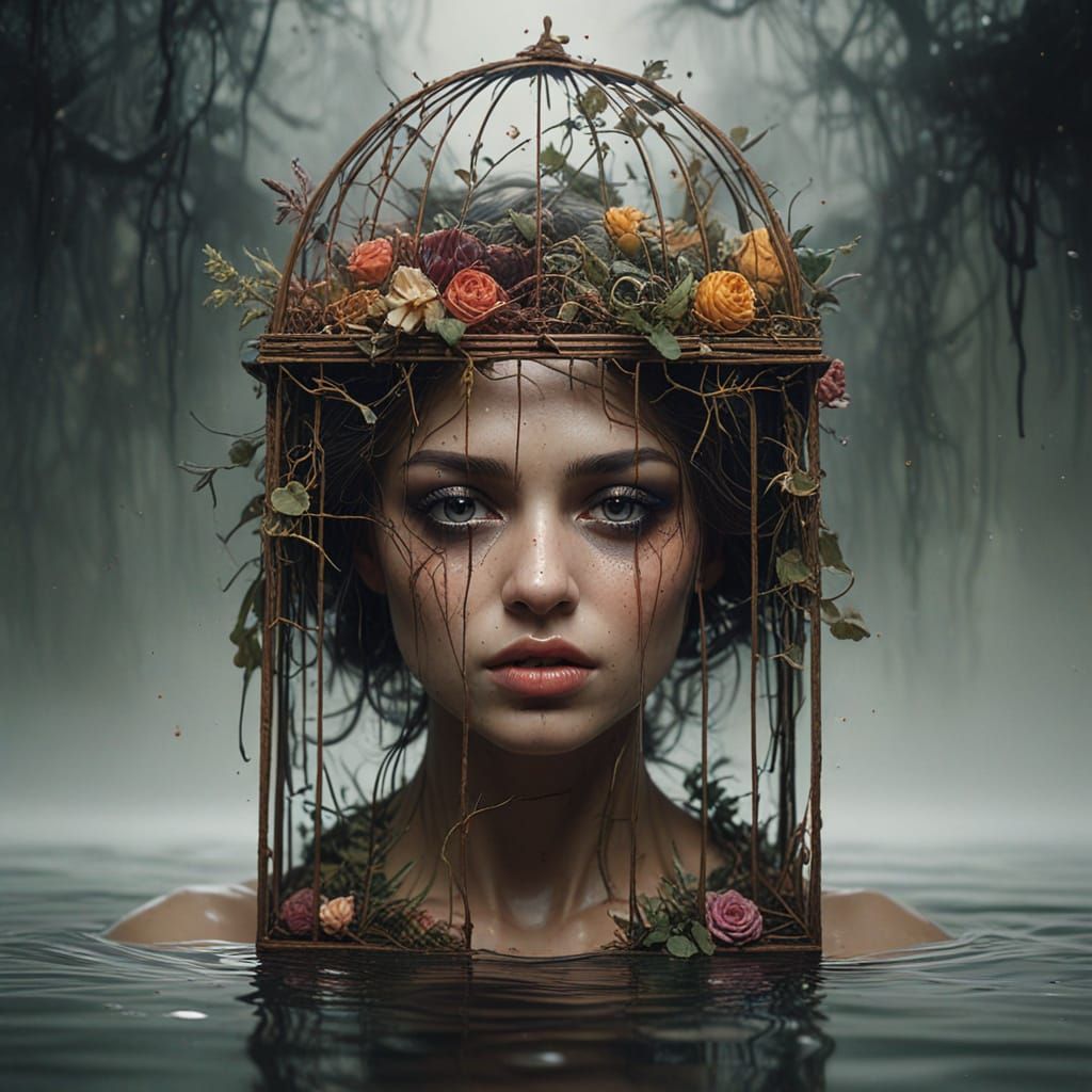 Surreal Struggle Against Expectations as a Grotesque Cage