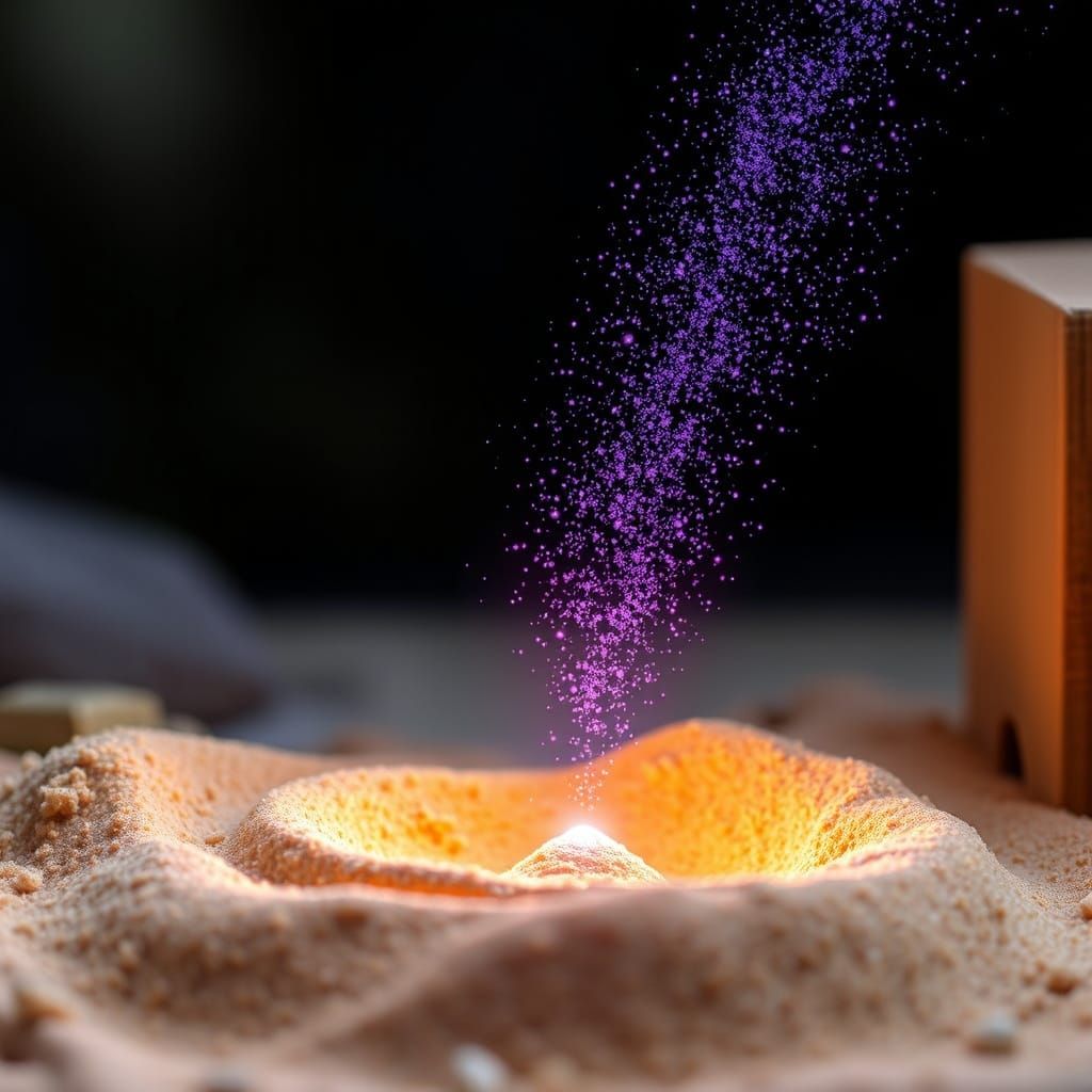 Cosmic Spark Ignites Creation in Golden Earth