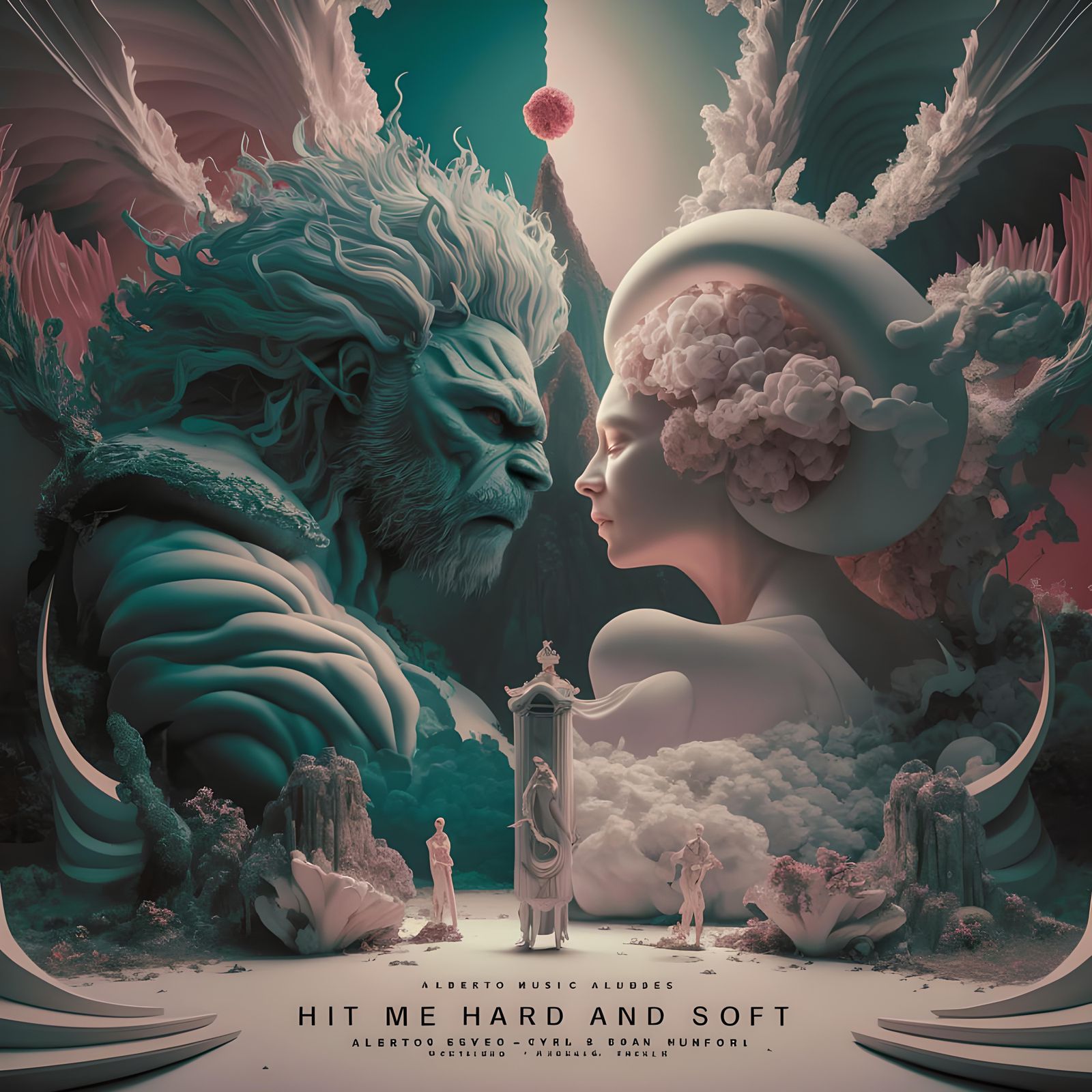 Music Album Cover: Balancing Intensity and Gentleness