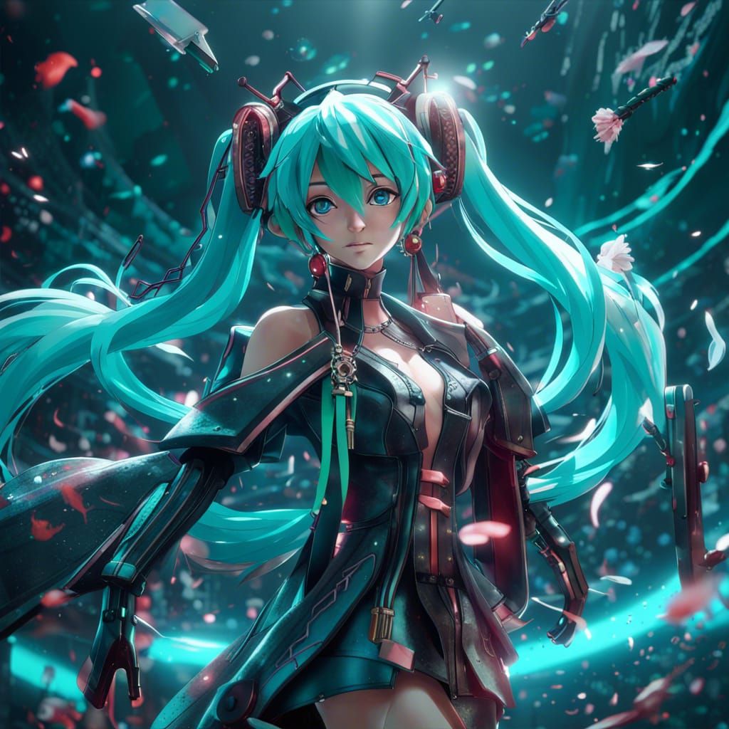 Hatsune Miku and Marin Kitagawa Fusion Art
