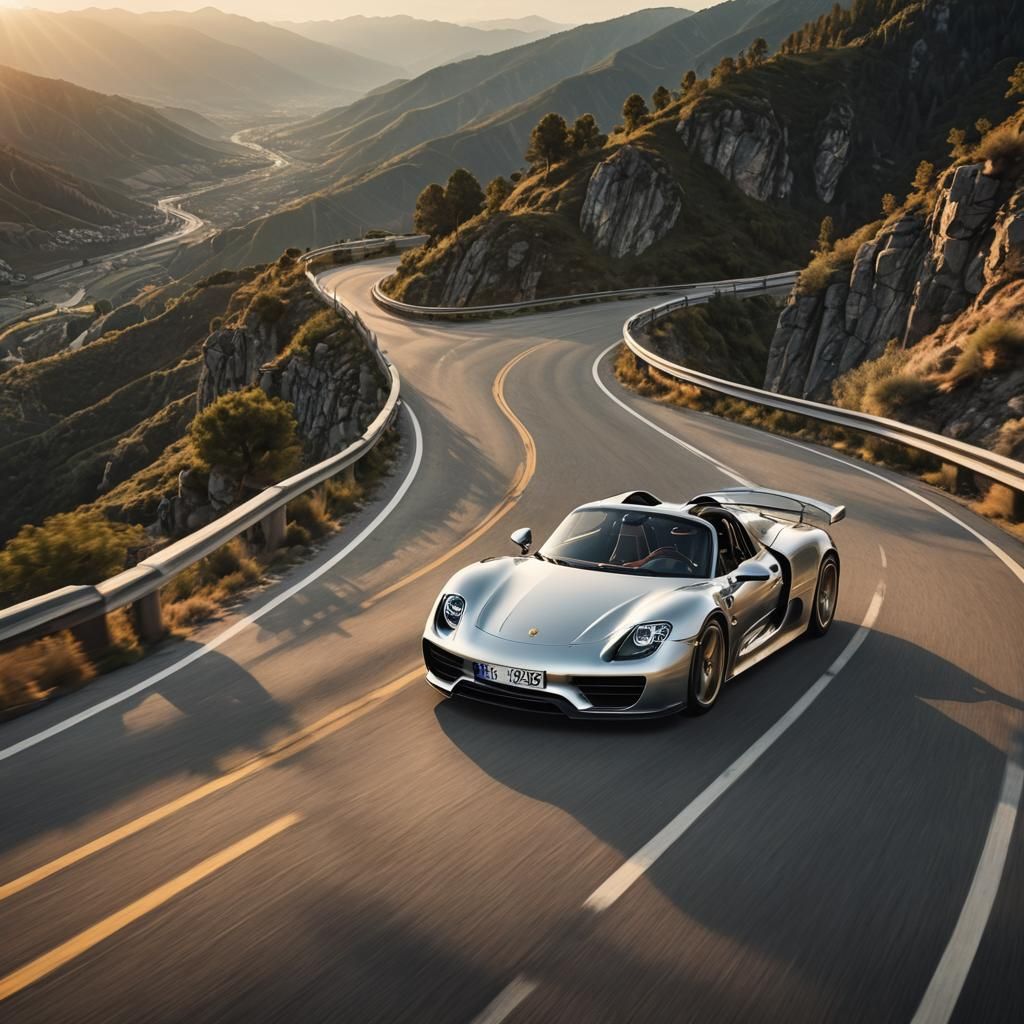 Porsche 918 Spyder in Hyper-Realistic Motion