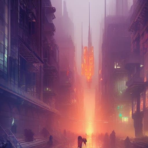 Graffiti City Concept Art in Unreal Engine 5