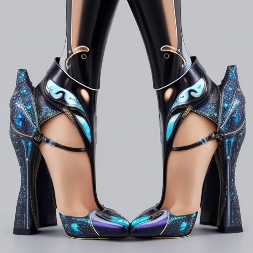 Futuristic Avant-Garde High Heel Shoe Design