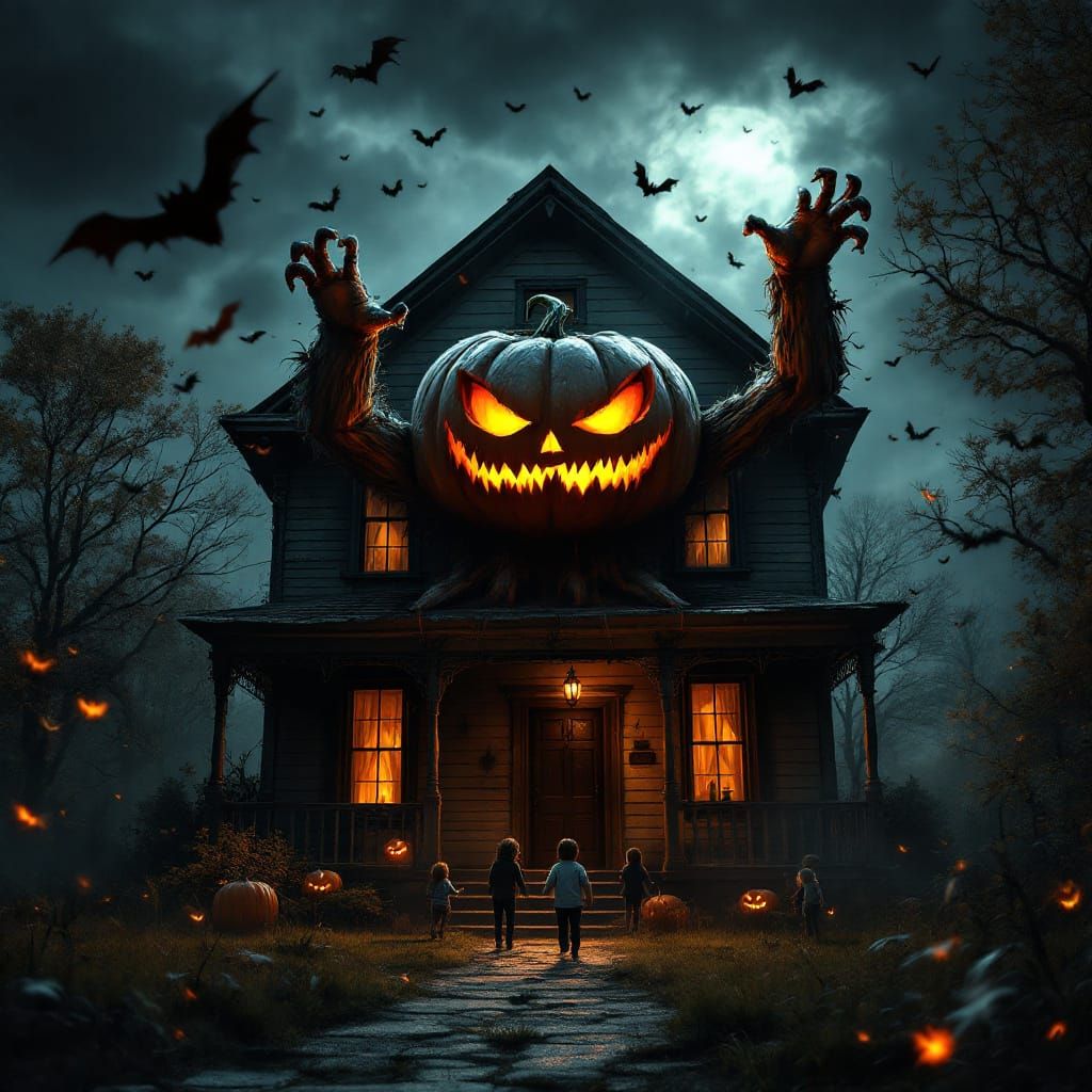 Menacing Jack-O-Lantern Terrifies Trick-Or-Treaters