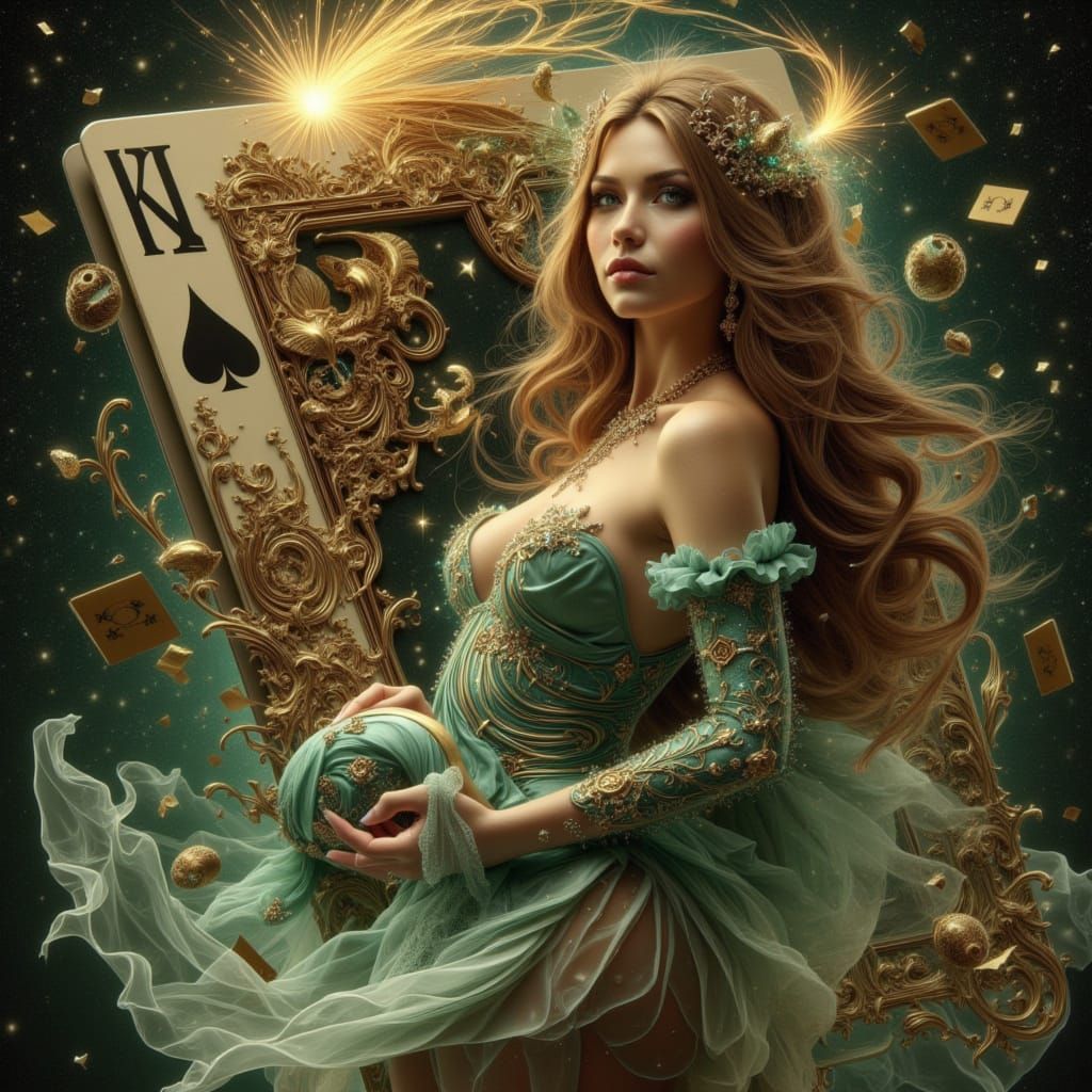 Fantasy Princess in Luis Royo and Karol Bak Style