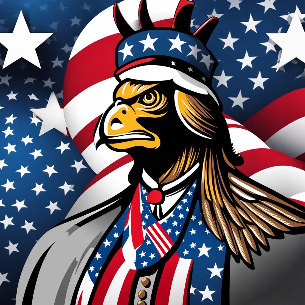 Patriotic Profile Picture for Political Satire Account