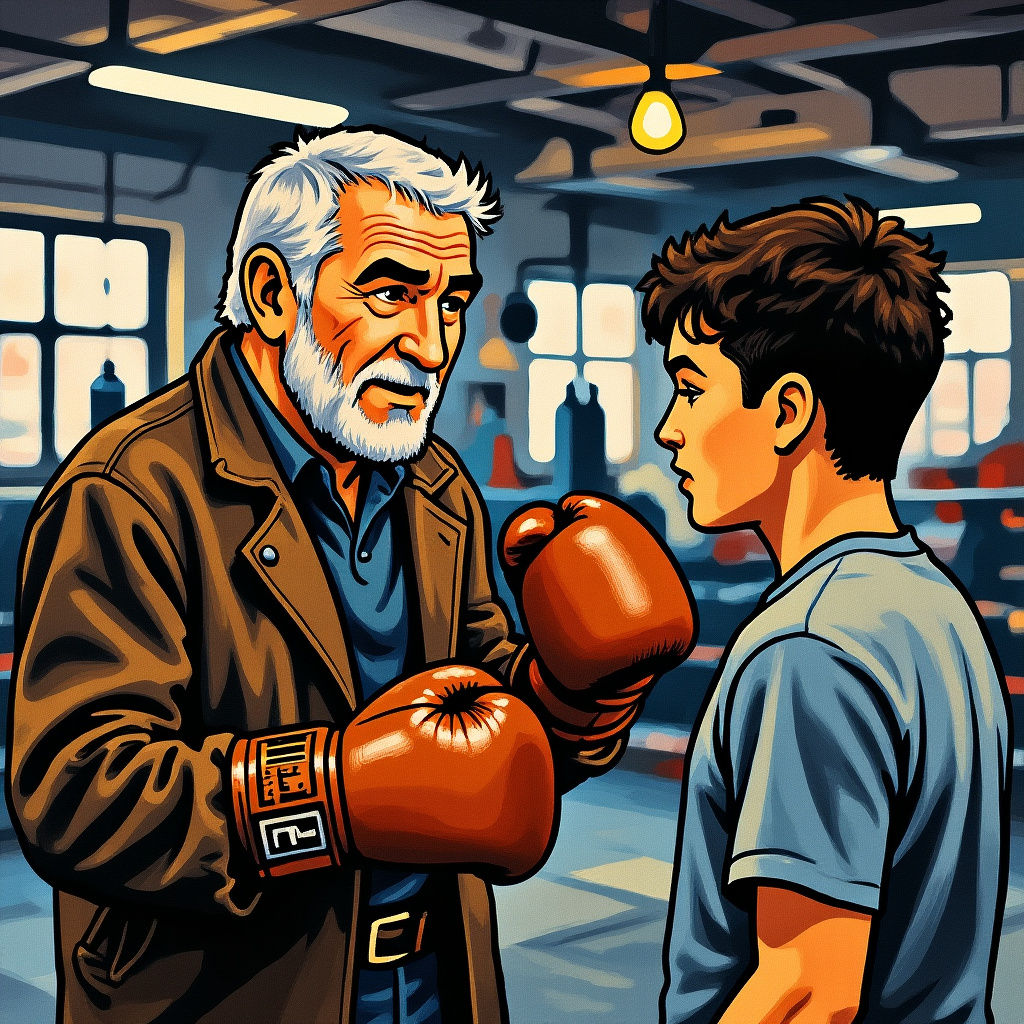 Veteran Boxer Teaches Hook in Nostalgic Gym