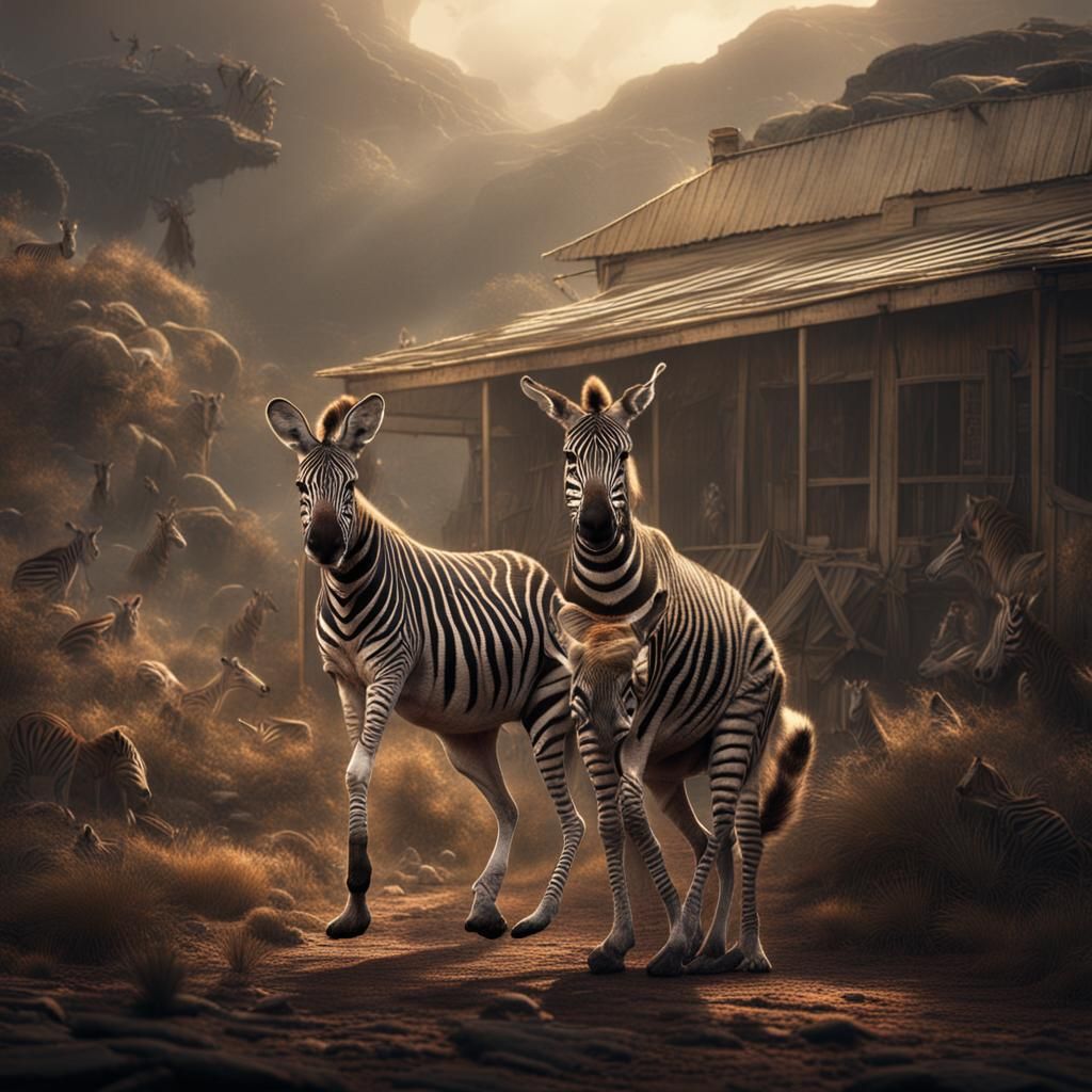 Kangaroo Zebra: A Digital Matte Painting