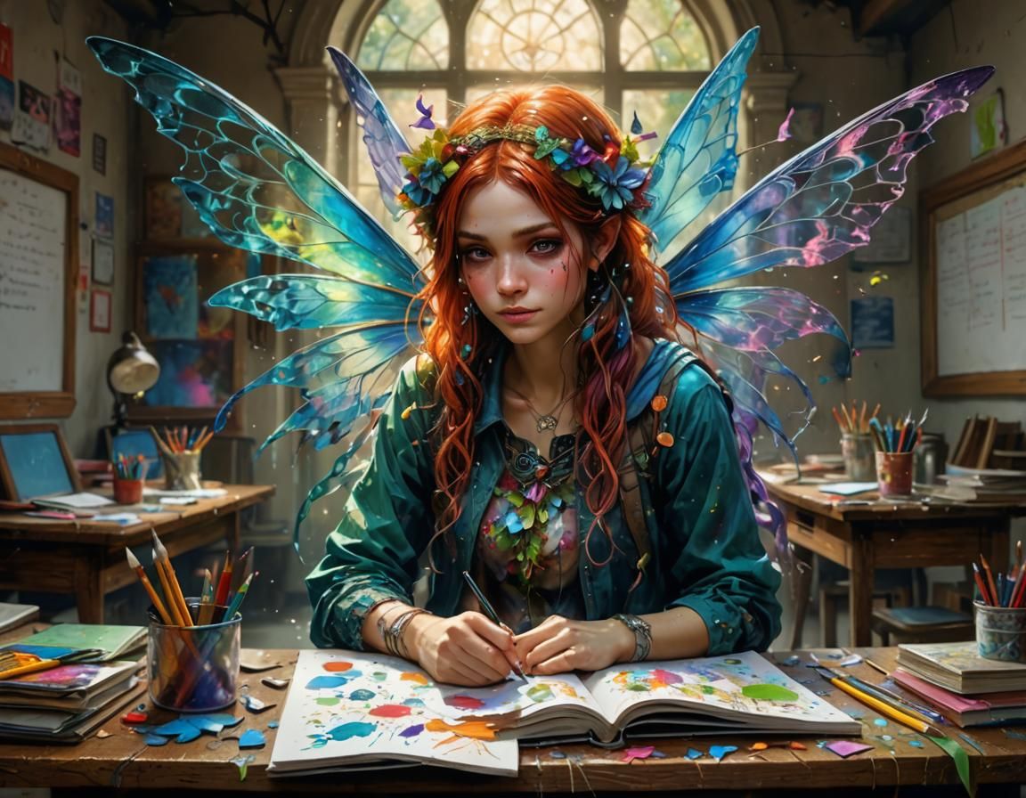 A Fairy is back in school
