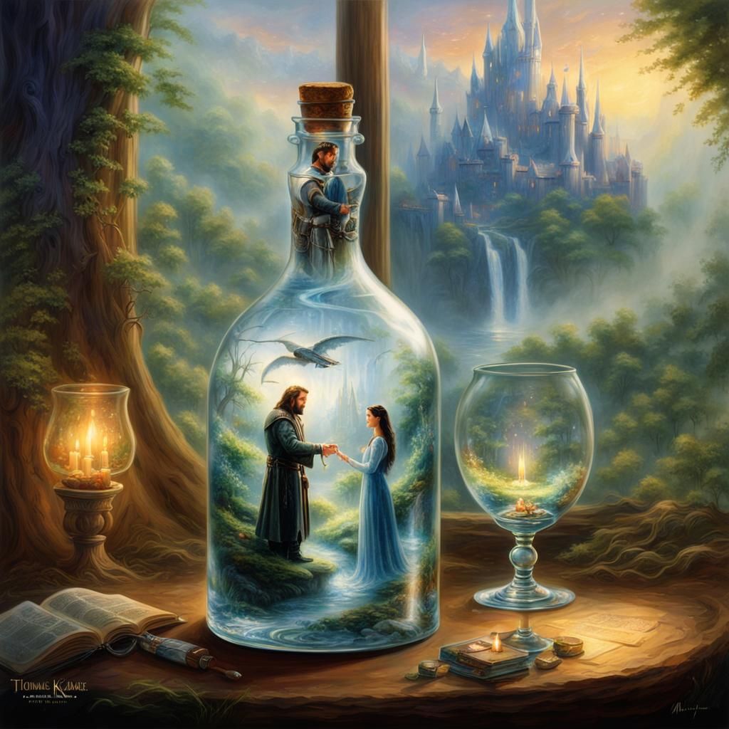 Aragorn and Arwen in a Bottle, Ethereal Fantasy