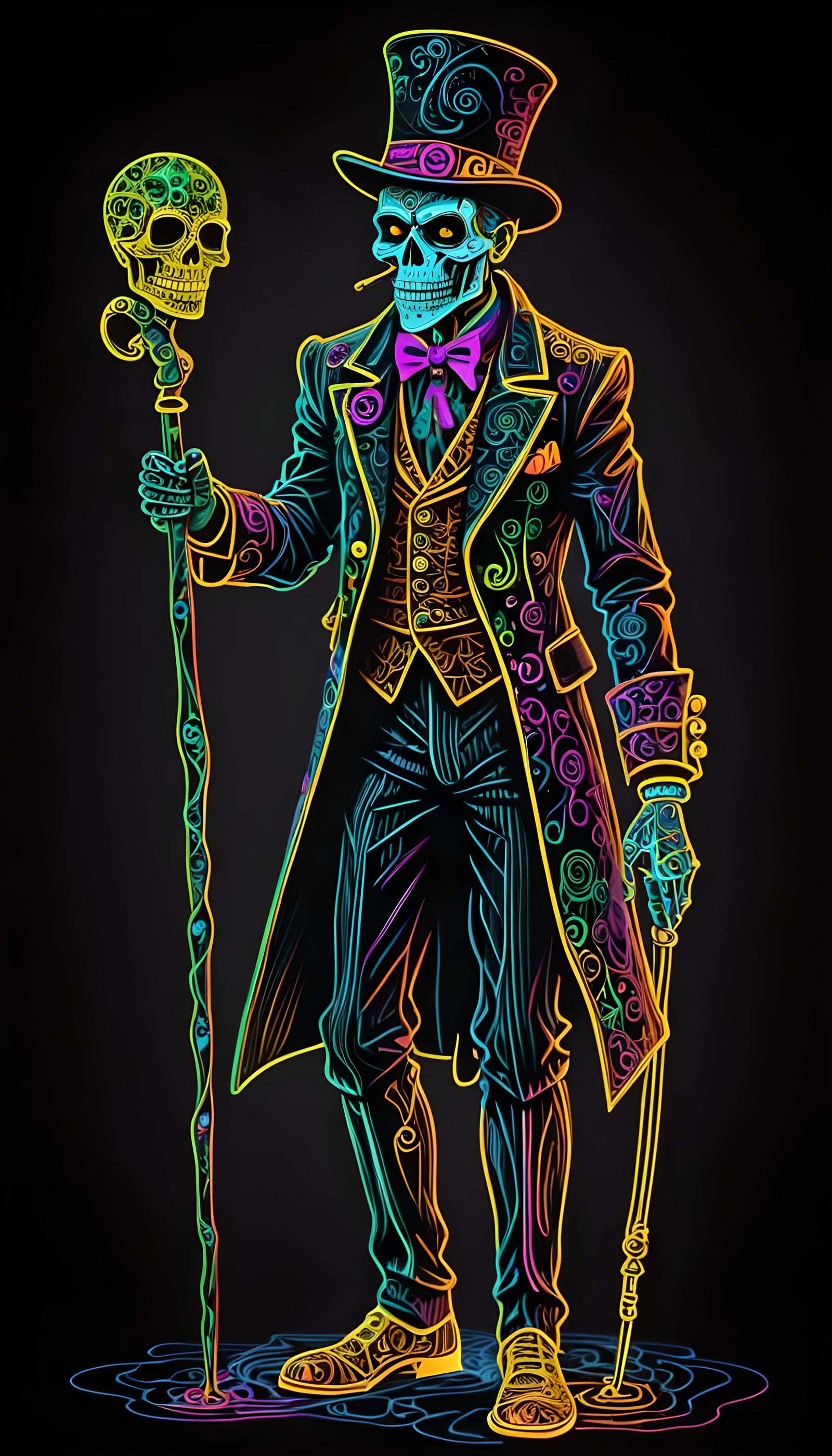 Neon Baron Samedi