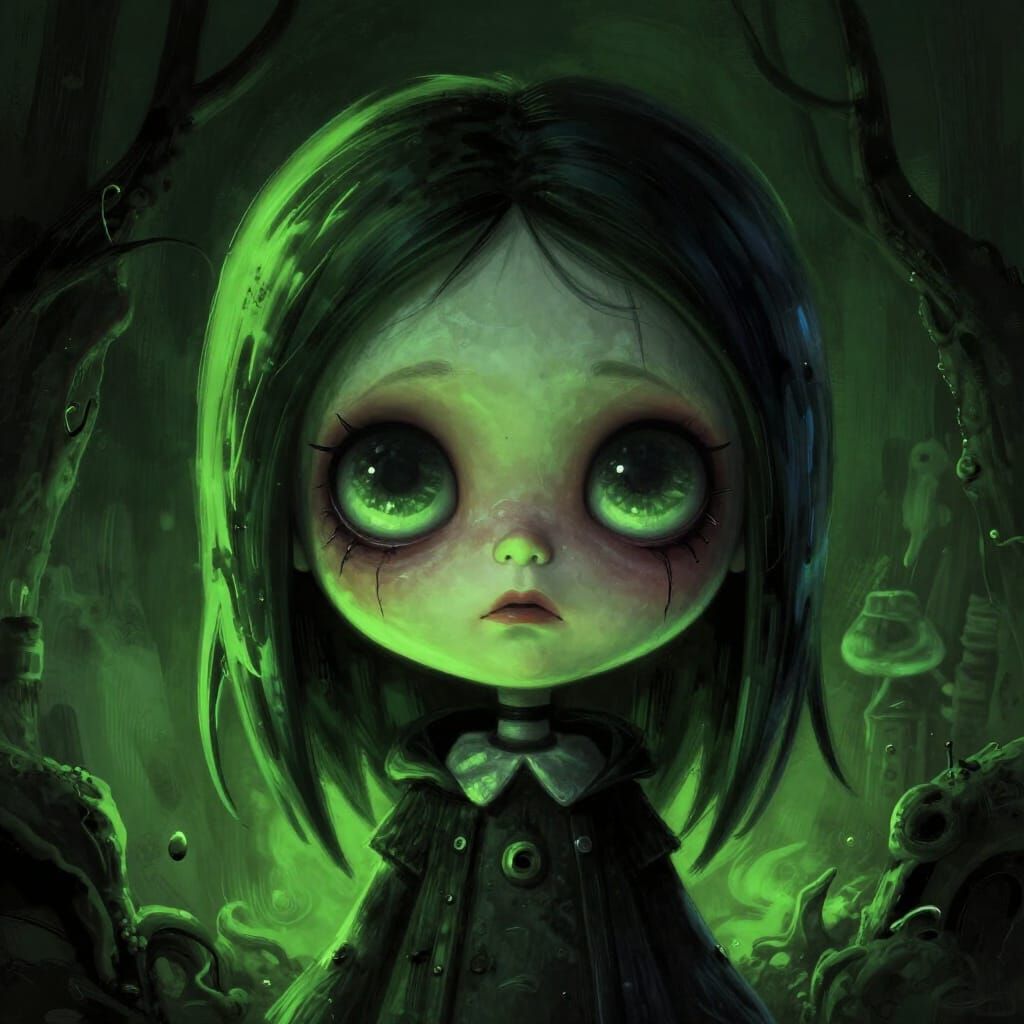 Cyn from Murder Drones: Unsettling Digital Painting