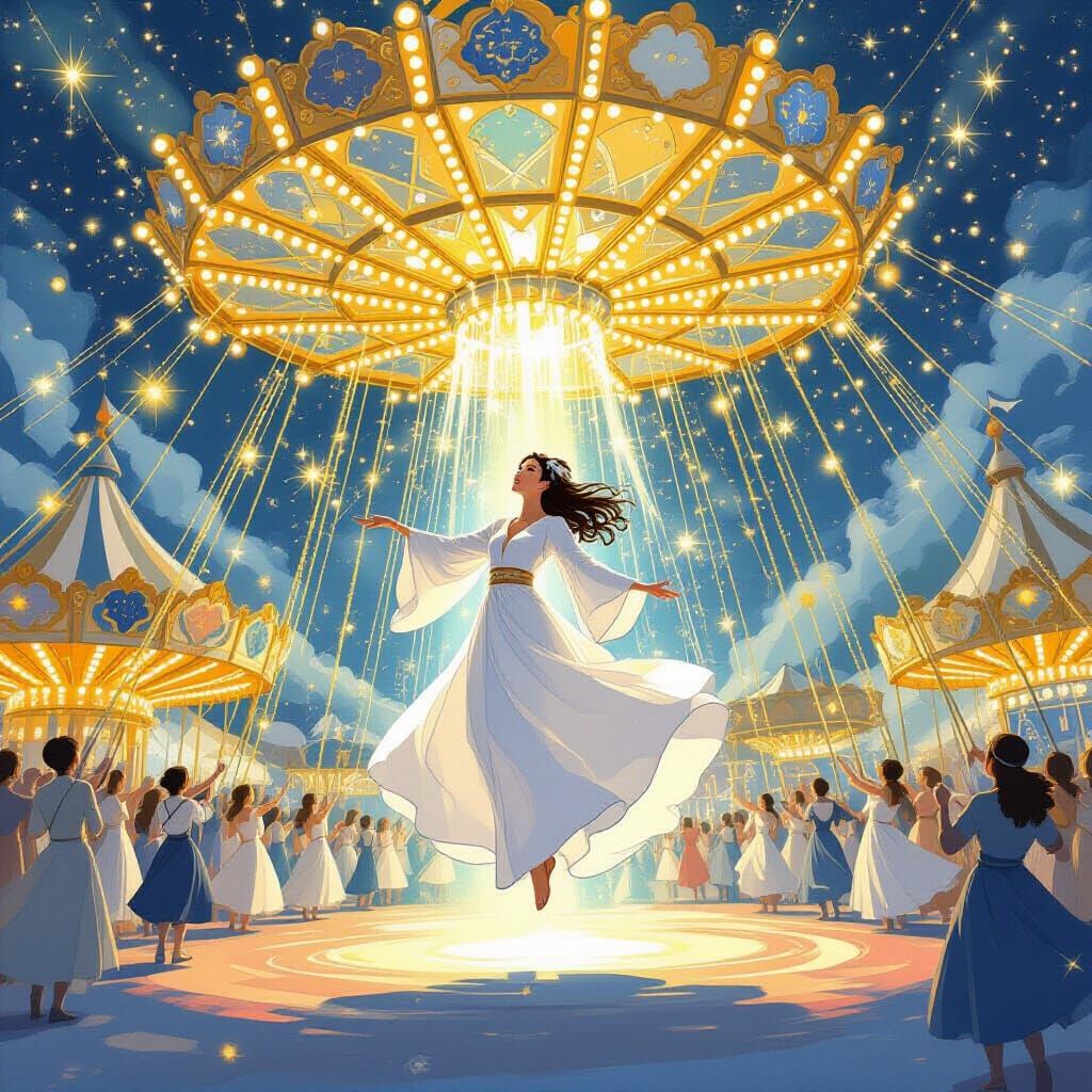 Dreamy Floating Carnival Inspired by Studio Ghibli