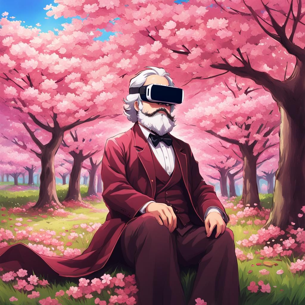 Karl Marx in Cherry Blossoms, Anime Style