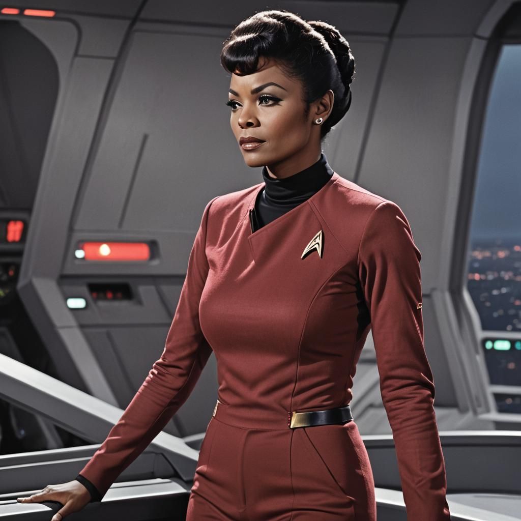 Nyota Uhura Portrait on the Star Trek Enterprise