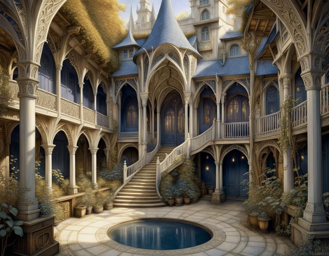 Elven courtyard, Rivendell
