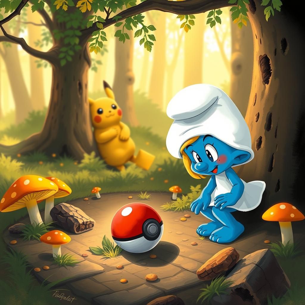 The Smurfs x Pokemon