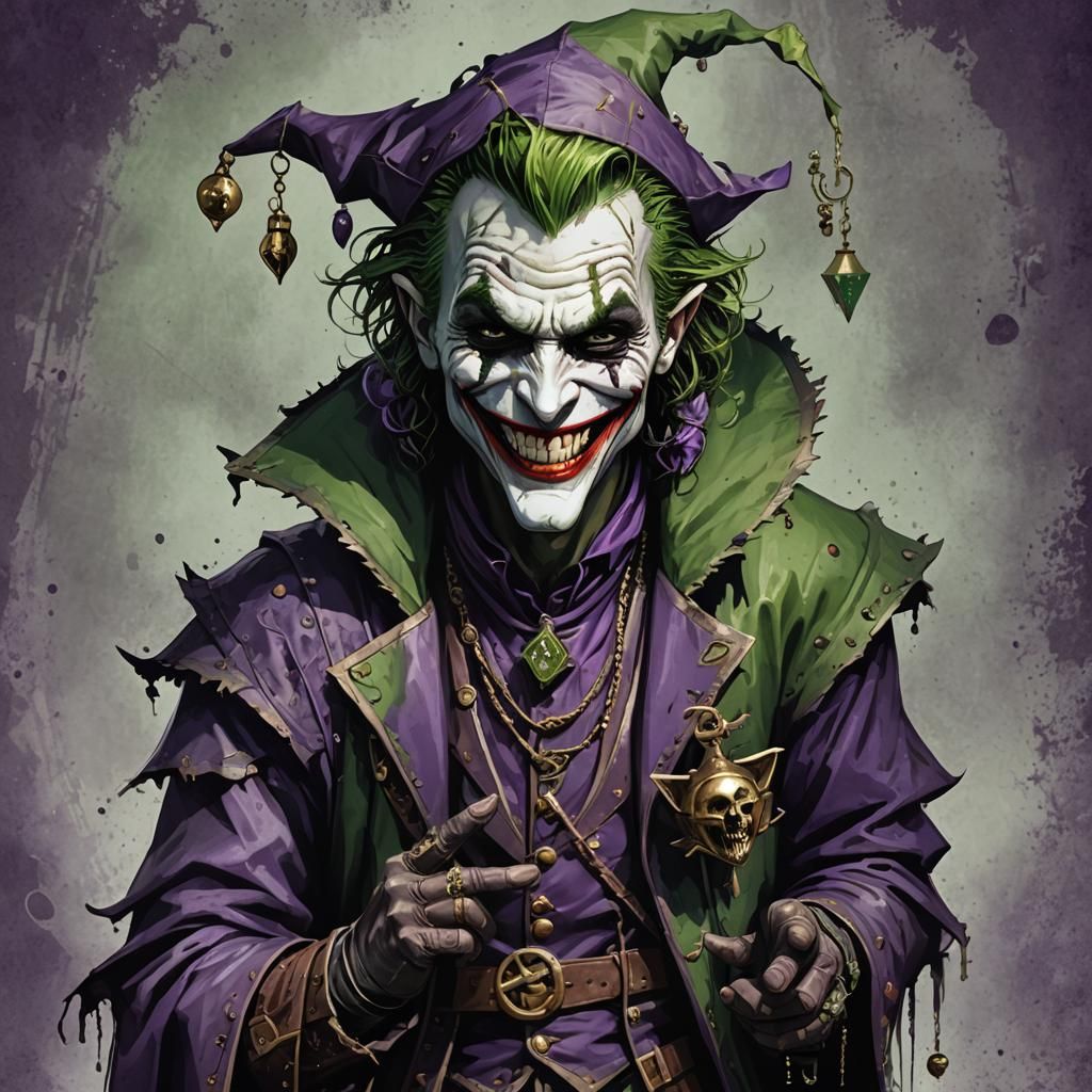 Joker as Medieval Arcane Trickster Rogue