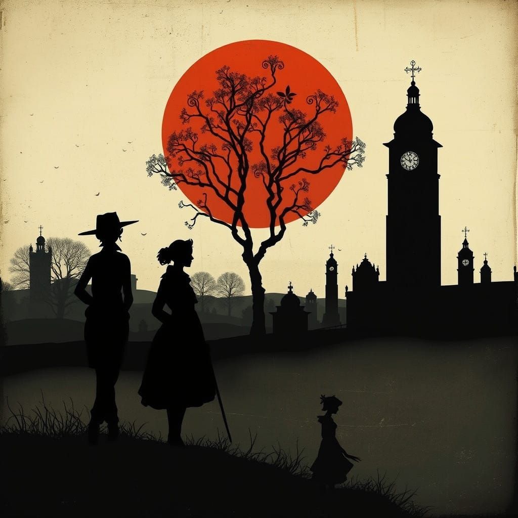 Ethereal Silhouettes in Muted Colors