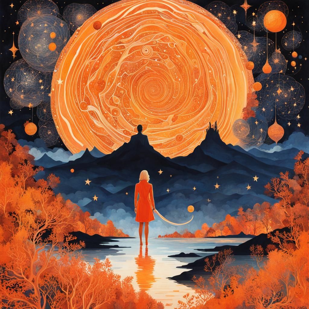 an orange journey