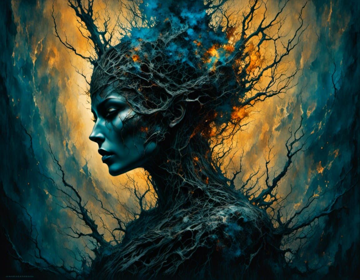 Dark Fantasy Concept Art in Hyperdetailed Style