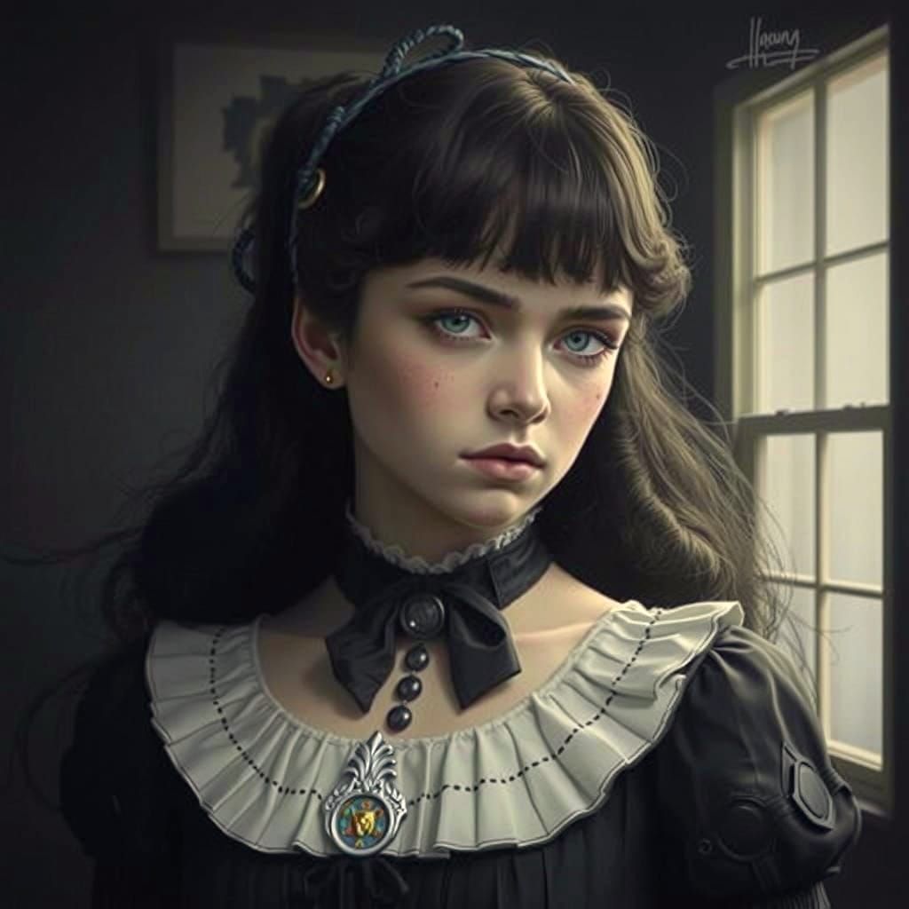 Dramatic Portrait in Hyperrealistic Splash Art Style