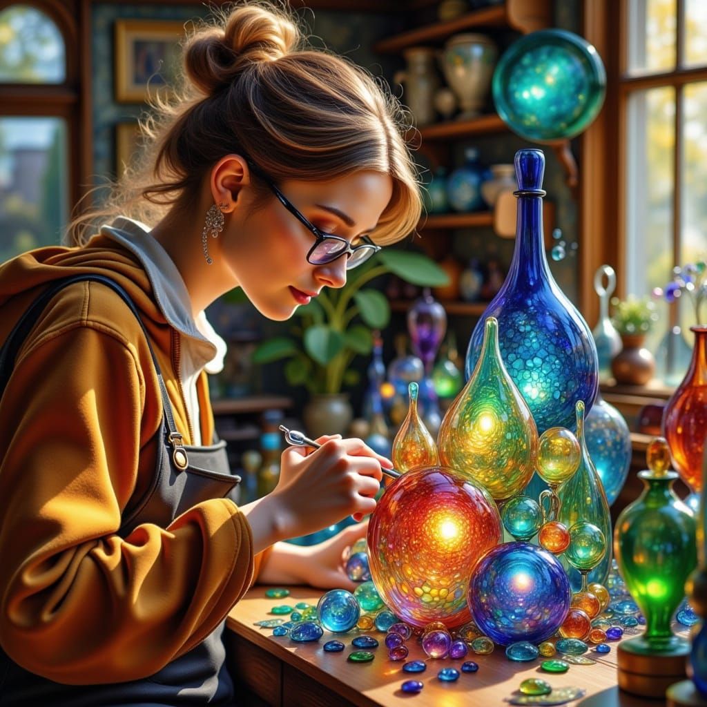 Glass Artist Creates Delicate Art in her Enchanted Workshop